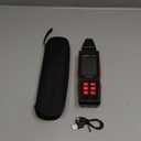 EMF Detector, TEMIRUP 5 in 1 Handheld EMF Meter Radiation Detector, Detects EF, RF, MF, WiFi Signal,Temperature, Humidity, Rechargeable EMF Reader with Large Color LCD for Home, Office, Ghost Hunting (Red)