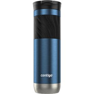 Contigo Byron 2.0 Stainless Steel Travel mug with Snapseal Lid and Grip, 24oz, Blueberry, BPA Free and Leak Proof