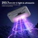 Mattress Vacuum Cleaner Powerful Vibration Handheld Couch Vacuum with UV-C Light and LED Display, HEPA Filter, Versatile Bed Vacuum Cleaner Cordless with Type-C Charging Port for Bed, Sofa, Carpets