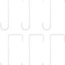 uxcell 6 Pcs Vinyl Fence Hooks, 2.4 x 6 Inch Powder Coated Metal Fence Hangers for Hanging Outdoor Lights Plants Bird Feeders, White