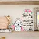Gifts for Women Golden Doodle Rose Thank You Dog Mom Gifts for Women Acrylic Heart Home Table Shelf Decor Appreciation Gifts for Mothers Day Christmas Birthday