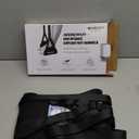 Airplane Foot Hammock, No Collapse Foot Rest for Plane Travel with Extended Adjustment Strap, Portable Desk Foot Hammock with Thickened Foam, Foot Sling Travel Essentials to Relax Your Feet (1 Pc Black)