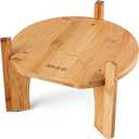 Drink Dispenser,Water Dispenser And Beverage Dispenser Stand. Fit Max 8.3 Inch Diameter - Natural Bamboo Wood