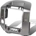 Auto Dynasty Front Dash Radio Instrument A C Center Console Panel Bezel Cover Lid w o Speaker Compatible with Titan Armada XE SE 2004-2006
