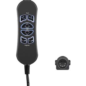 Lift Chairs Power Recliners 6 Button 5 Pin Prong MLSK89-A2 Remote Handset Controller Hand Control with USB and Backlight (Three Motor)