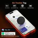 Air Tracker Tag-4 Pack Works with Apple Find My (iOS Only), Bluetooth Tracker Tag Keys Finder Tracking Tags Item Locator with Sounds Smart Tag Keys Item Finders Smart Tag for Keys