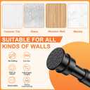 Fvonzon 6 Pack Small Tension Rods 12-19 Inch, Thin Tension Curtain Rods for Windows, Spring Rod for Closet, Cabinet & Kitchen, Mini Curtain Rod Tension Fit, Tiny Skinny Compression Rods Black