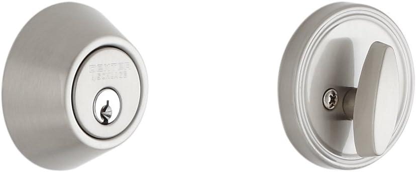 SCHLAGE Dexter by Schlage JD60626 Single-Cylinder Deadbolt, Brushed Chrome