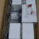 Bathroom Light Fixtures, 3-Light Coastal Vanity Lights with Crystal Glass Shade, Black Bathroom Wall Lamp for Mirror Kitchen Hallway Cabinet