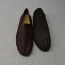 Men's Genuine Leather Loafer Shoes Slip On Soft Walking Shoes Perforated Driving Shoes 47