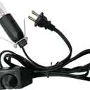 Haraqi Himalayan Salt Lamp Cord and Bulb with Dimmer Switch,Original Replacement Cord Bulb for Salt Rock Lamps, 6ft Cord