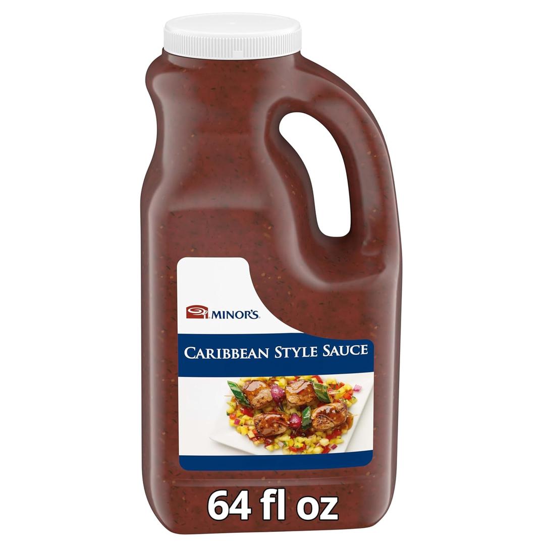 Minor's Caribbean Style Sauce, Vegetarian, Perfect Marinade for Grilling Chicken & Seafood, 4 lb 15 oz Jug, Best By Sep/2025