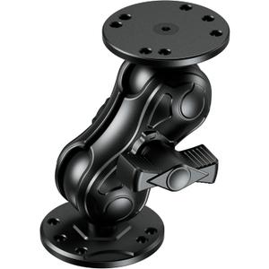 Aluminum Alloy Fish Finder Mount with 1.5" Ball AMPS Hole Round Plates, 3.5" Short Arm Marine Electronic Mount Tablet Holder for Garmin, Lowrance, Humminbird, Raymarine and More