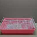 Hamster cage for Hamsters, Gerbils, mice, Rats, Small Guinea Pigs and Other Small Animals. (Large, Pink)