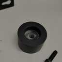 Ivilon Drapery Window Curtain Rod - End Cap Style Design 1 Inch Pole. 48 to 86 Inch Color Black