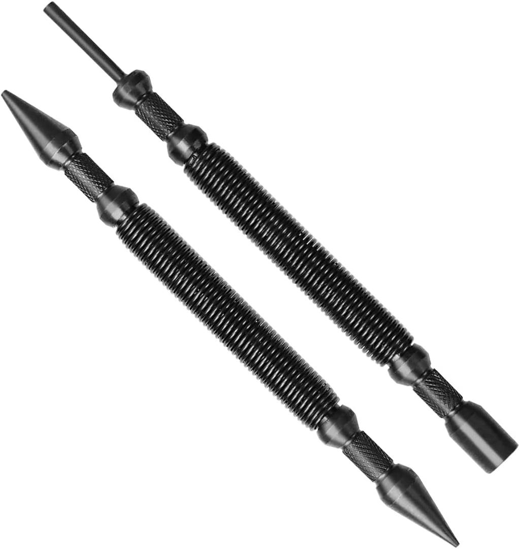 2-Piece Nail Setter Dual Head Nail Set, Dual Head Nail Setter & Hinge Pin Remover Punch Set, Nail Setter Features 1/32-in, 1/16-in, 1/8-in