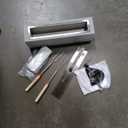 Mini Portable Stainless Steel Tabletop Fireplace with Roasting Rods, Home Decoration, Grey, for a Cozy Indoor and Outdoor Environment