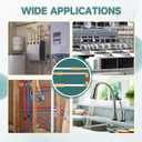 (Pack of 5) Niikappu 3/4 Inch x 3/4 Inch MNPT male Threaded Elbow Fitting, Push to Connect Brass Plumbing Fitting, PEX, CPVC, PE-RT Pipes with Disconnect Clip