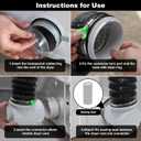 Dryer Vent Hose For Tight Space,Dryer Vent Connector Kit with 4 Inch 9.8 Feet Hose,90 Degree Dryers Vent Elbow,Space Saving and Easy to Install