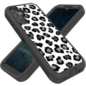 Designed for Galaxy S25 Plus FE 6.7 Inch Case,Heavy-Duty Rugged and Durable,Shockproof Hybrid Dual-Layer Armor Protective Shell,Cute Cow Pattern
