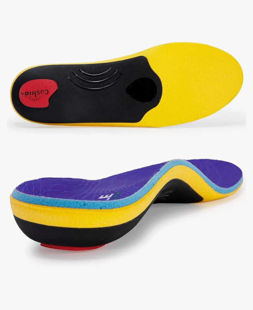 VALSOLE Heavy Duty Support Pain Relief Orthotics - 220+ lbs Plantar Fasciitis High Arch Support Insoles for Men Women, Flat Feet Orthotic Insert, Work Boot Shoe Insole, Absorb Shock with Every Step, Men 7-7 1/2