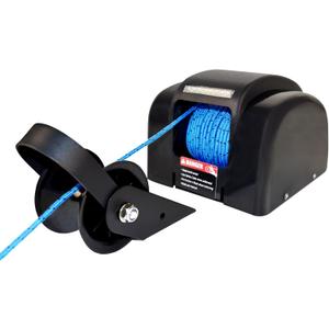 45 LBS Electric Boat Anchor Winch, Saltwater Electric Anchor Winch w/Wireless Remote Control & 98.42ft of Pre-Wound Anchor Rope 12V Marine Windlass Anchor Winch,Black