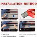 Car Bumper Protector Guard,Wavy Rear Bumper Protector for Anti-Scratch & Anti-Collision,Rear Front Bumper Guard with Strong Adhesive Backing Suitable for SUV,Car,Truck