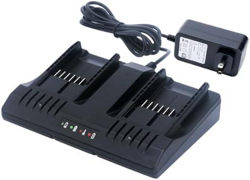 Lasica Replacement for Worx Battery 20V WA3875 Dual Fast Charger Compatible with Worx 18/20 Volt Max Lithium PowerShare Batteries WA3578 WA3525 WA3520 WA3575 WA3512 Charger WA3742 WA3770 WA3881
