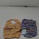 Dog Shirts Cotton Striped T-Shirt, Summer Pet Clothes for Small Dogs, 2-Pack Soft Puppy Apparel Cat Tee, Breathable Stretchy, Blue Yellow M