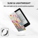 MOROCK Case for 6.8" Kindle Paperwhite (11th Generation-2021,Model NO.M2L3EK), Fits Kindle Paperwhite Signature Edition, Premium Lightweight PU Leather Cover with Auto Wake/Sleep, Blossoms