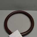 Haokay Heavy Duty Pure Cowhide Steering Wheel Cover, Genuine Leather Steering Cover Brown Leather Steering Wheel Cover with 15 Inches Universal Fit (Brown-1)