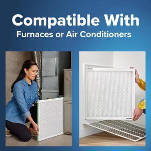 Filtrete 23x23x1 AC Furnace Air Filter, MERV 8, MPR 700, Tough on Pollen, Easy on Airflow, 3-Month Pleated 1-Inch Electrostatic Air Cleaning Filter, 4-Pack (Actual Size 22.69 x 22.69 x 0.81 in)