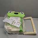 Baby Bathtub, Collapsible Newborn Bathtub for Infant to Toddler 0-24 Months with Soft Cushion and Thermometer,Portable Travel Newborn Tub with No-Slip Feet, Baby Shower Gifts,Green