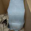 6-Pack Clear Storage Box 7 Quart, Plastic Storage Latch Bins with Handle 6.5 Liter