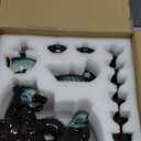 Chinese Gongfu Tea Set - Ceramic Teapot with Infuser, 8 Cups, Semi Automatic Dragon Design for Loose Leaf Tea