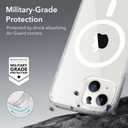 ESR for iPhone 14/iPhone 13 Case, Compatible with MagSafe, Shockproof Military-Grade Protection, Scratch-Resistant Back, Magnetic Phone Case for iPhone 14/iPhone 13, Classic Hybrid Case, Clear