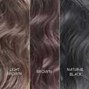 2PCS Curly Ponytail Extension with Elastic Tie 17 Inch Resistant Synthetic Natural Wavy Hairpiece Pony Tail Hair Extensions Wave Fake Ponytail Hairpieces for Women Daily WearBrown