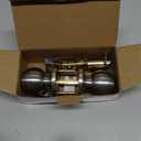 BESTTEN Keyed Entry Door Knob with Lock, Interior and Exterior Door Lock, Standard Ball, Satin Nickel