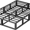 VIPSHOW 10 Inch Full Metal Bed Frame with Round Corner, 3000 LBS Heavy Duty