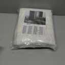 LAMIT Cream Linen Curtains 84 inch Length 2 Panels, Light Filtering Semi Sheer Panels Back Tab and Rod Pocket Neutral Boho Drapes for Bedroom/Living Room, 52 x 84 Inch