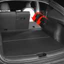 Compatible with 2026 Tesla Model Y Juniper Refresh 5-Seat Full Coverage Trunk Liner Heavy Duty Dog Mat Protector Cover Cargo Liner All Weather Waterproof (Black)