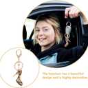 GALPADA High Heel Rhinestone Keychain Elegant Shoe Charm Lightweight Key Ring Pendant for Car Keys Purse Bag Accessory