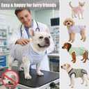 Recovery Suit for Dogs - Dog Surgery Recovery Suit Female Spay, Soft Dog Onesie for Surgery Female,Dog Cone Alternative Surgical Recovery Suit,Abdominal Wounds Suit (Yellow Stripe, X-Large)