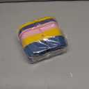 3 Pack Reusable Silicone Snack Containers with Lids, 8.5oz 2 Compartment Snackle Box Containers, Ideal Portable Small Snack Pack Containers for School, Office and Picnic (Blue, Pink, Yellow)