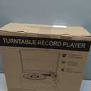 Vinyl Record Player with Speakers Vintage Turntable for Vinyls Records Belt-Driven Turn Table Support 3-Speed, Wireless Playback, Headphone, AUX-in, RCA Line LP Phonograph for Sound Enjoyment Black