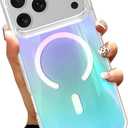 AIGOMARA Magnetic Case Made for iPhone 17 Pro 6.3 Inch, Iridescent Blue