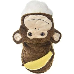 Monkey Halloween Costume Outfits for Small Dog Funny Pet Coat Jacket Clothes in Cold Weather (S(Pet 6-10LBS), Brown Monkey)
