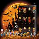 Halloween Advent Calendar 2025,Nightmare Be Christmas Calendars, Collectible Horror Figures Ghost Pumpkin Party Favors Christmas Ornaments Decorations Gifts (C)