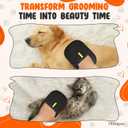 Pet Hair Remover Glove  Silicone Cat & Dog Fur Removal Mitt for Furniture, Bedding & Car Seats  Reusable, MachineWashable Magic Brush Design