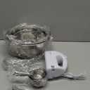 WEPSEN Hand Mixer Electric Mixing Bowls Set, 5 Speeds Handheld Mixer with 4 Nesting Stainless Steel Mixing Bowl, Measuring Cups Spoons 200W Kitchen Blender Whisk Beater Baking Supplies For Beginner